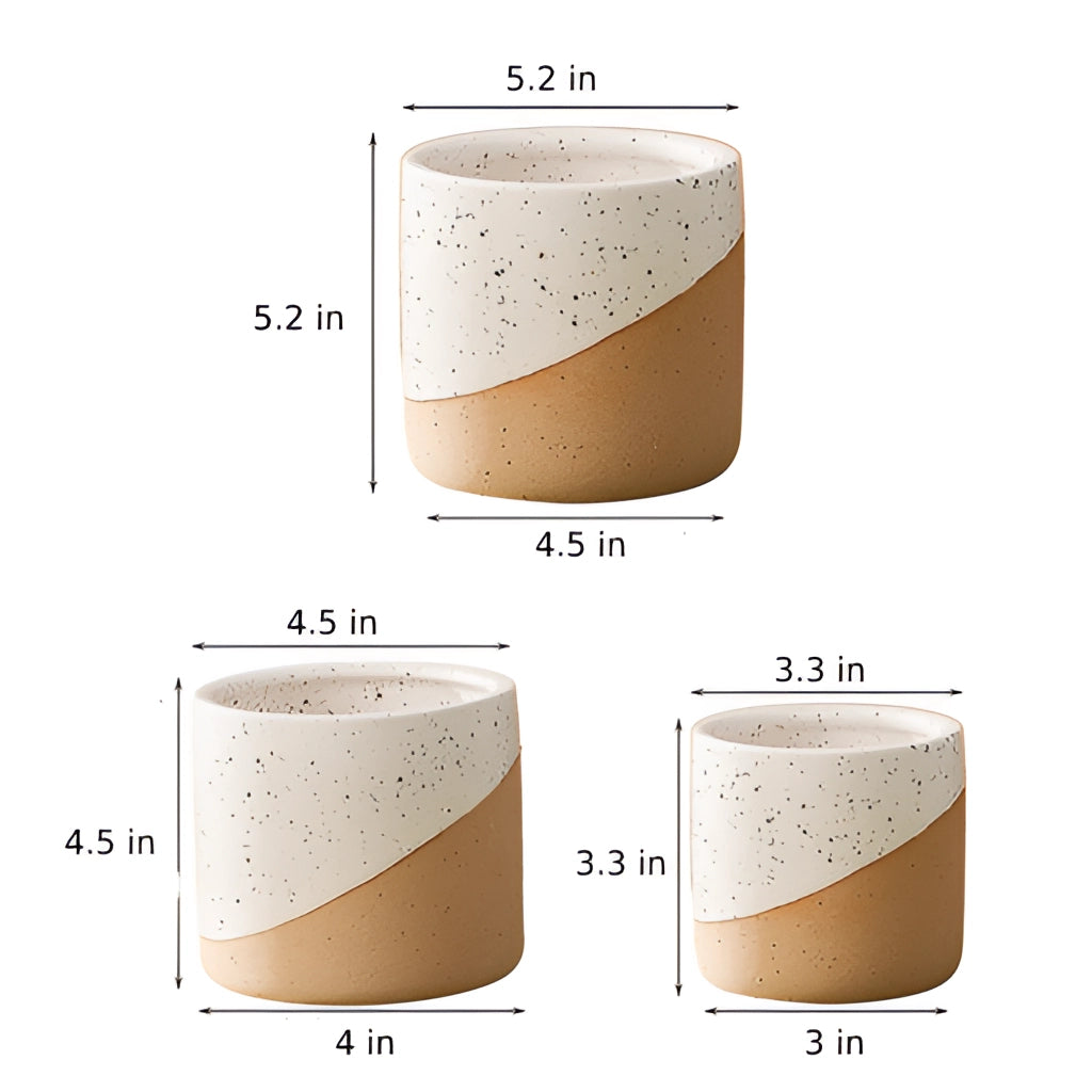 Sanctuary Linne-keramikblomkruka - Elegant, strukturerad kruka för din inredning Carvallo