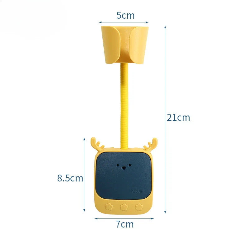 Carvallo Väggfäste för Hårtork | 180° Justerbar & Självhäftande | Universellt Fäste med Cartoon-design | 21 × 7 × 8,5 cm Carvallo