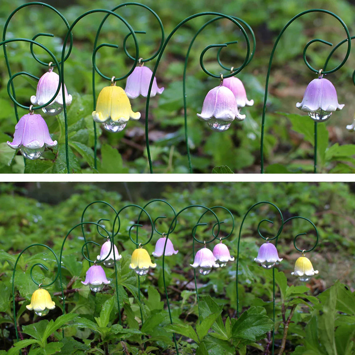 Carvallo Ewige Kungsängslilja | 9-delat Feodags-Dekorationsset | Miniatyrfigurer för Krukväxter, Bonsai & DIY-Landskap Carvallo