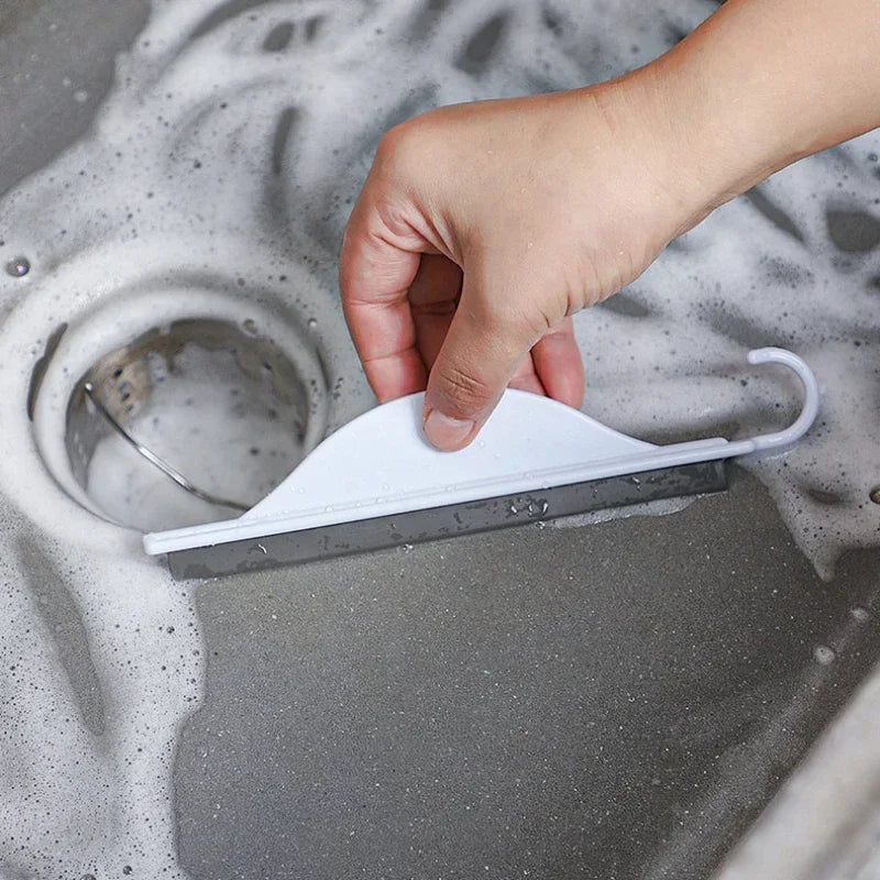 Carvallo Mini Duschabzieher | Praktisk fönsterskrapa | Silikonblad för speglar, kakel och fönster Carvallo