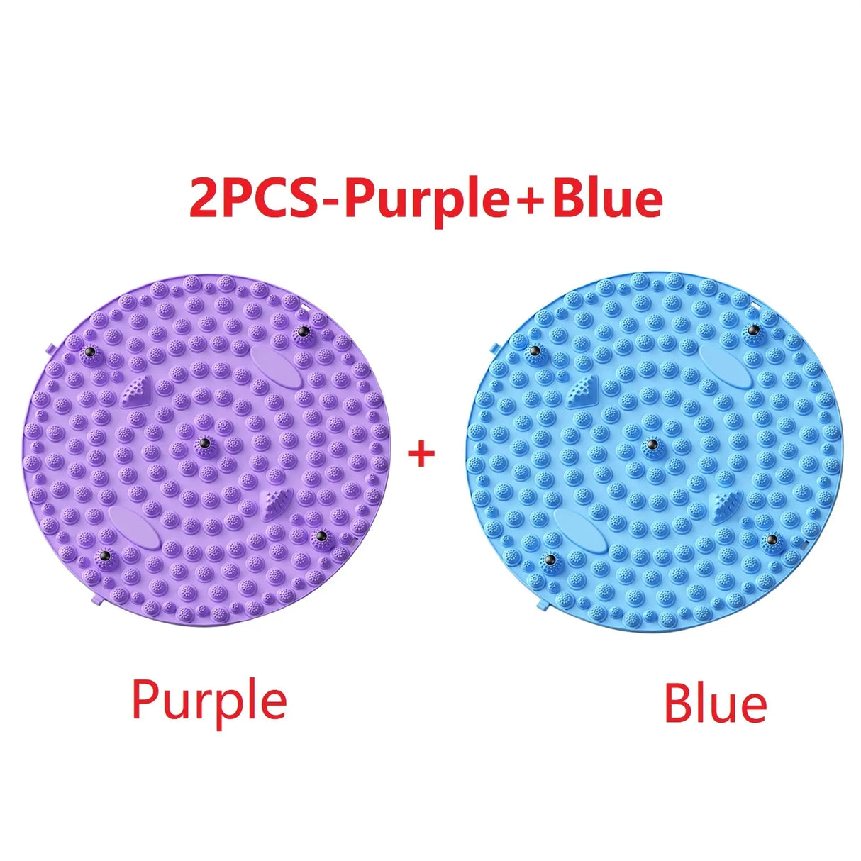 Carvallo StepBalance fotmassage akupressur fotmassage-matta 35 cm | Magnetisk & Bärbar | För avkoppling & muskelstimulering | 1 eller 2 stycken Carvallo