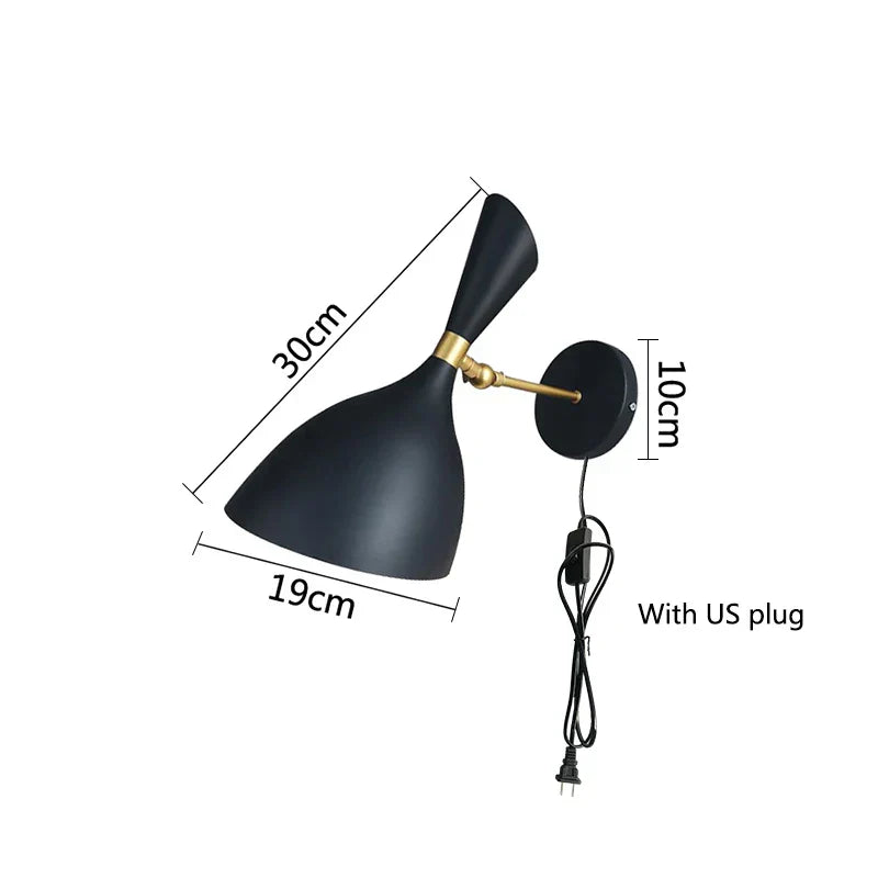 LoftLjus - LED Sänglamp Industrilägenhet Vägglampa Carvallo