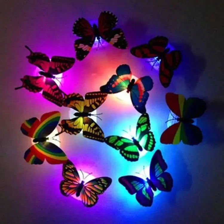 Carvallo Butterfly Lights | 12-pack | Luminous 3D Butterflies | Wall stickers with flash effect | For children's rooms, parties & decor Carvallo