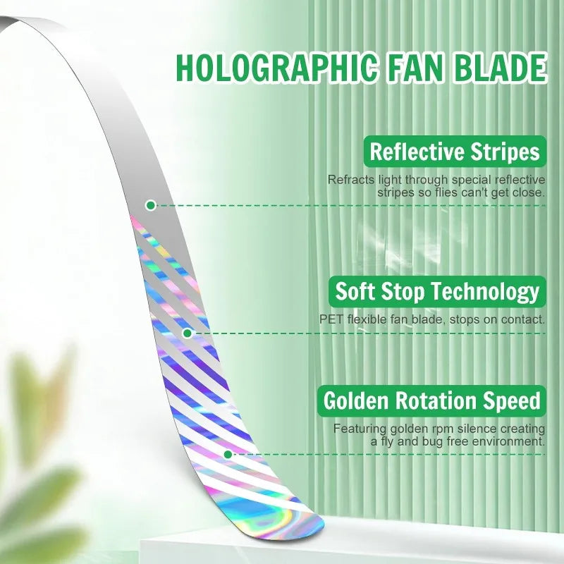 Carvallo Fluganpassningsbordfläkt | USB & Batteridrift | 3 Designer att välja mellan | För picknick, BBQ & utomhus Carvallo