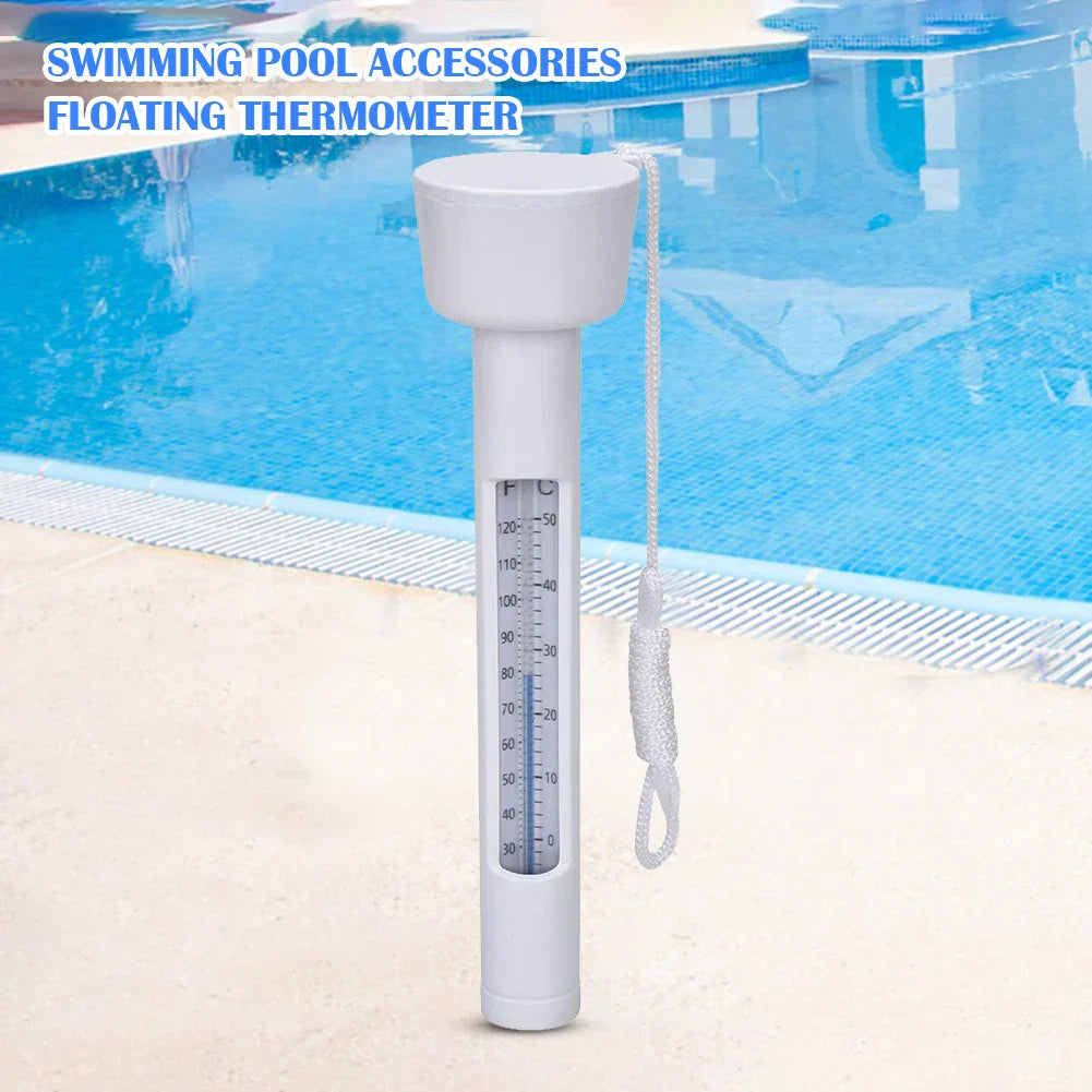 Carvallo Poolthermometer | Flytande vattentermometer 0–50 °C | För pool, bubbelpool, spa & badhus | Vattentålig & lättläst Carvallo