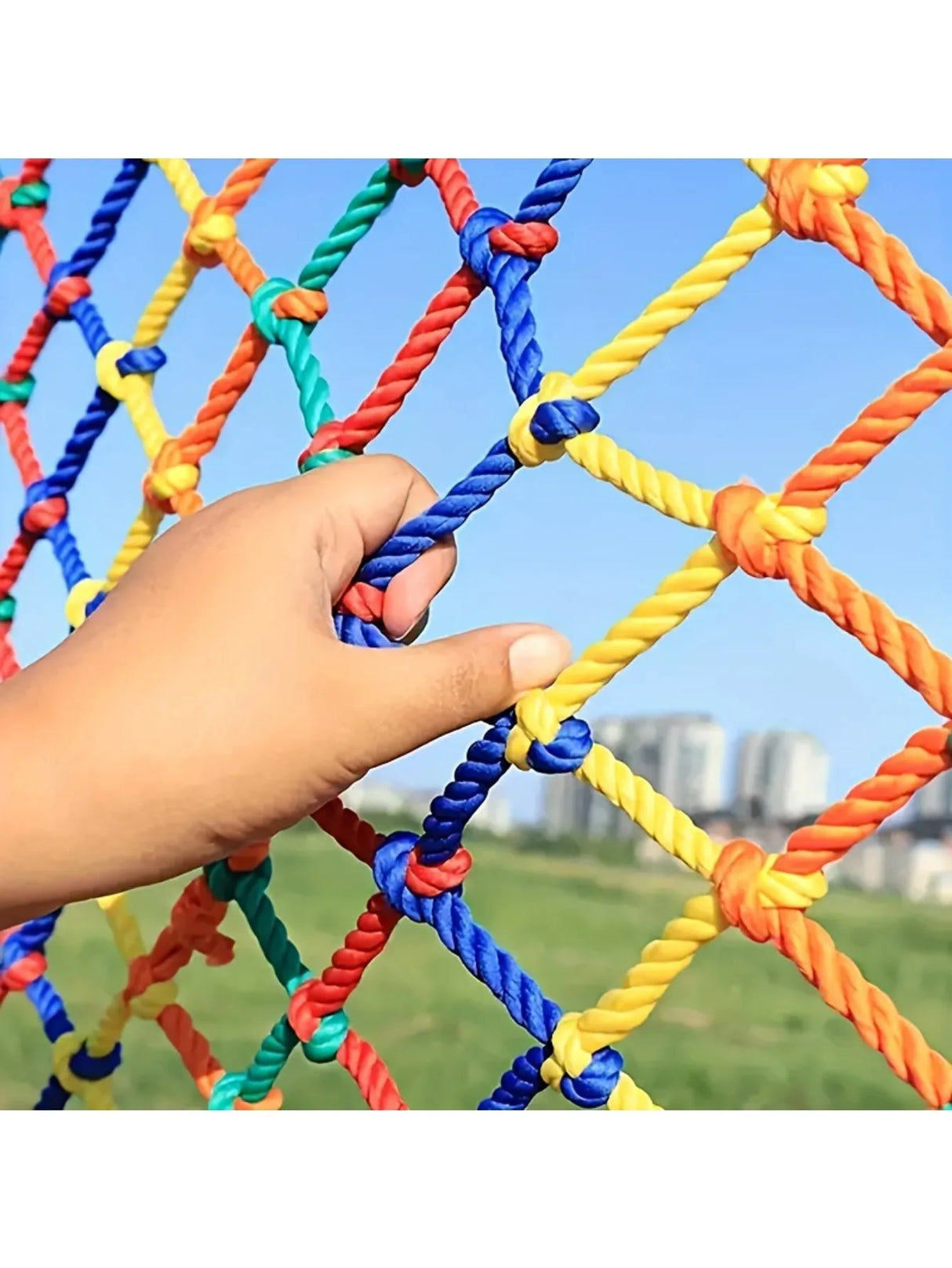 Carvallo Ranknetz Färggart Klatternät för Växter | Robust Trädgårdsnät för Ärtor & Bönor | Dekor- & Klätterhjälp | Väderbeständig Carvallo