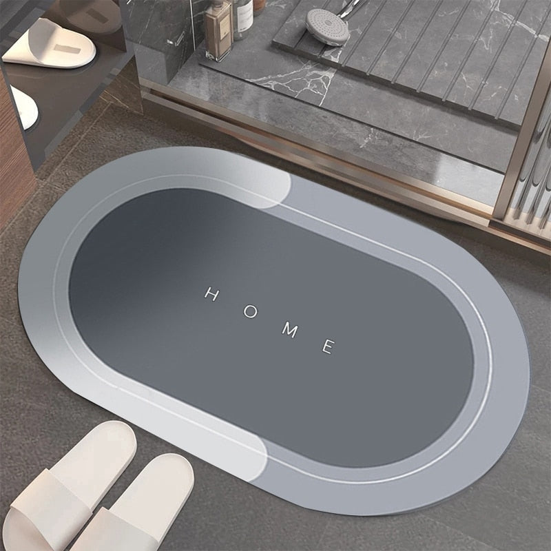 Ultraabsorberande Oval Badrumsmatta-Home-bellasverige-Hemnix