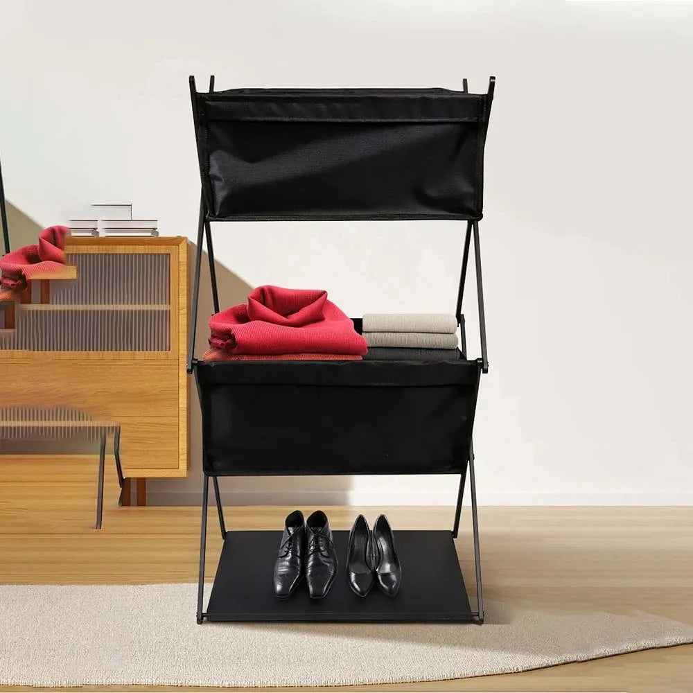 Carvallo Fällbart Campingregal | 3 Nivåer | Bärbar & Mångsidig | Perfekt för Picknick & Utomhus Carvallo