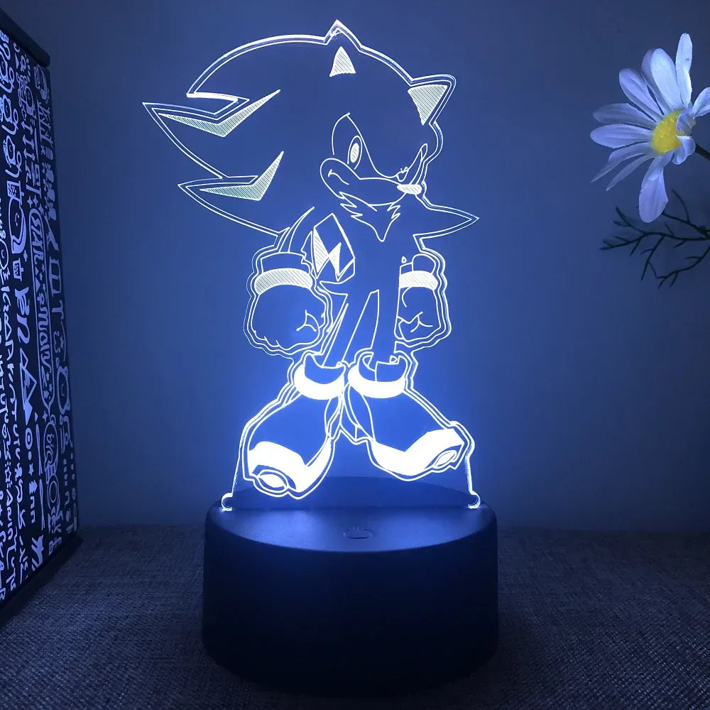 Sonic LED-lampa - Lekfull belysning för spelare Carvallo