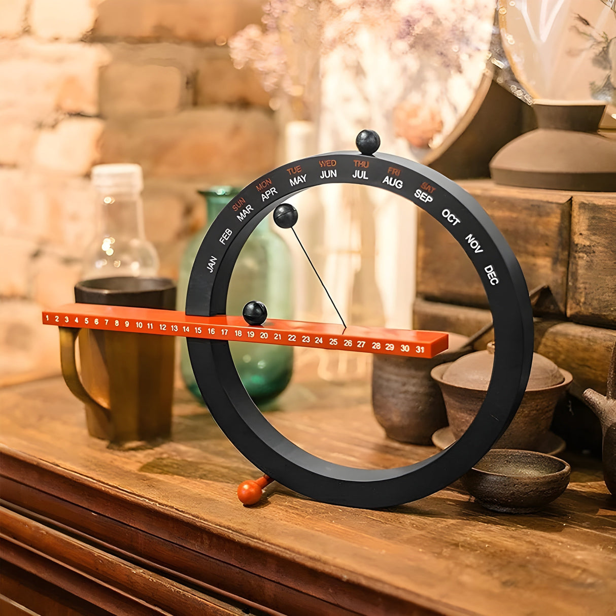 Magnetisk kugur – Kreativ och dekorativ bordsklocka med mjuk design Carvallo