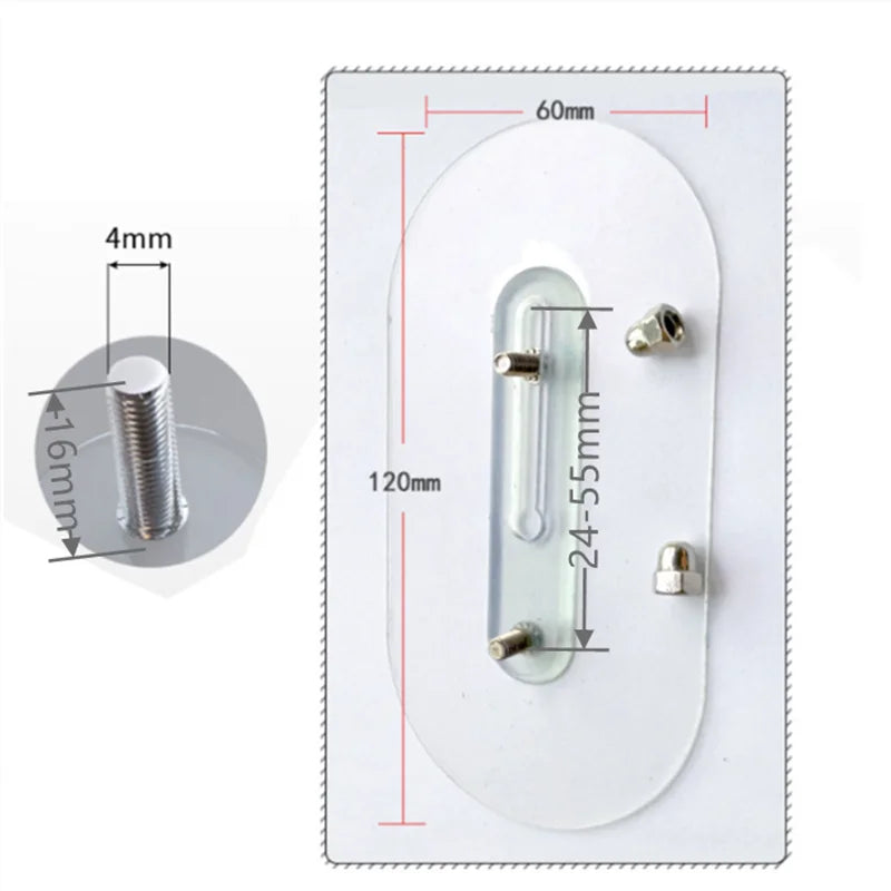 Carvallo Väggkrok FixPro DuoHook 2-pack | Stark lim | Sömlös & justerbar | För bilder, hyllor & väggdekoration Carvallo
