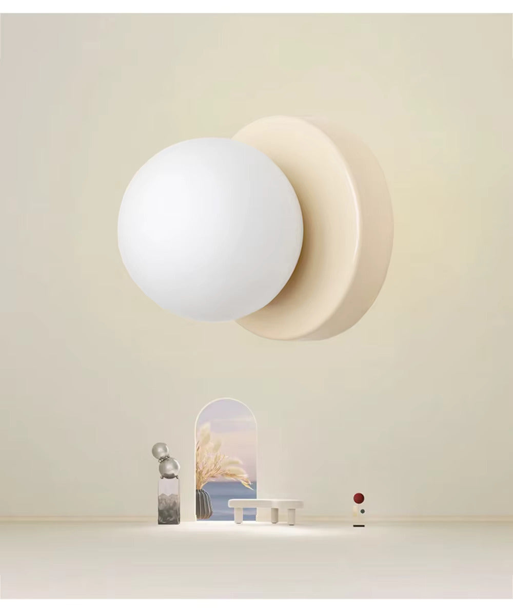 Royaleva Nordic LED Glasvägglampa – Minimalistisk Orb Sconce för Moderna Interiörer Carvallo
