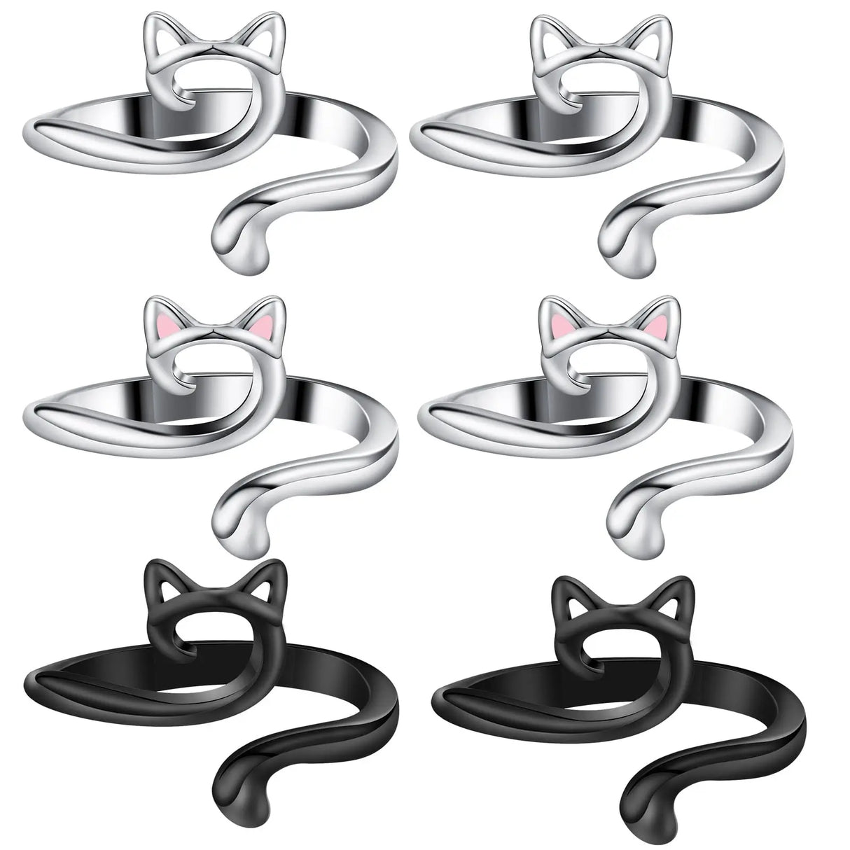 Carvallo Häkel- & Strickfadenführer 2er Set | Justerbar garnring för fingrar | För snabbare & jämnare arbete Carvallo