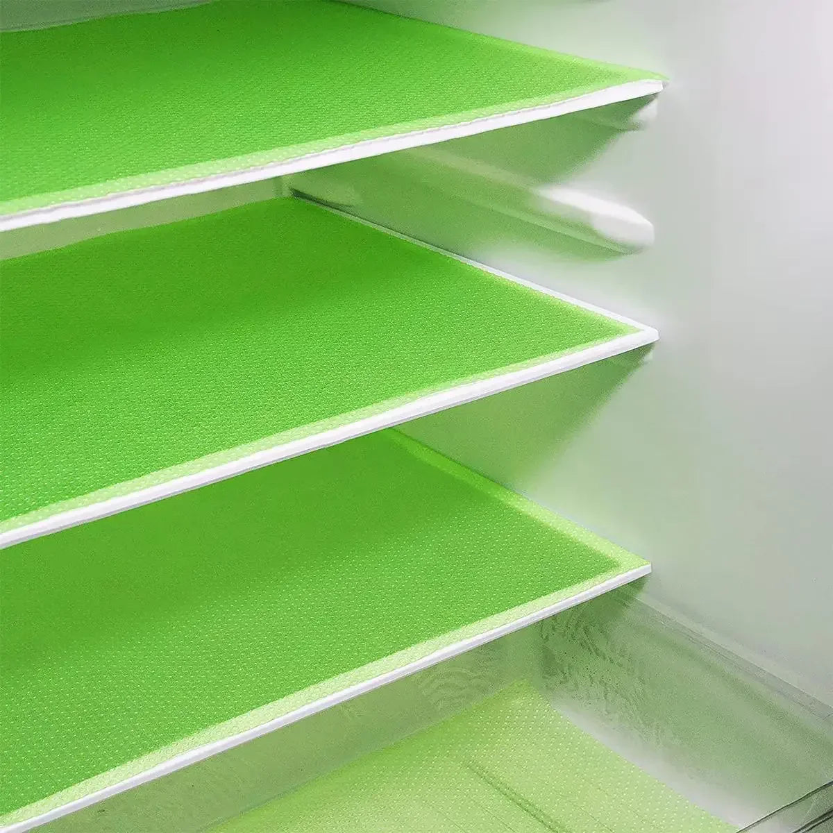 Carvallo 4-pack kylskåpsmattor | EVA-material | Tvättbara, mögelresistenta & oljebeständiga | För kylskåp, lådor & hyllor Carvallo