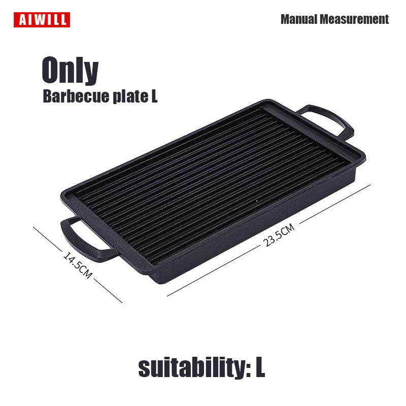 Carvallo Bärbar Kolgrill | Koreansk Bordgrill för Utomhus & Hem | Återanvändbar & Kompakt | Ideal för BBQ & Camping Carvallo