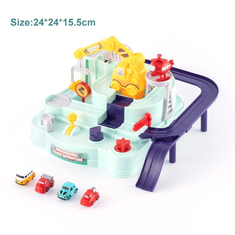 Bil Äventyr Race Track leksak-Kids-Hemnix-E 24x24x15.5cm 4Bil-Hemnix