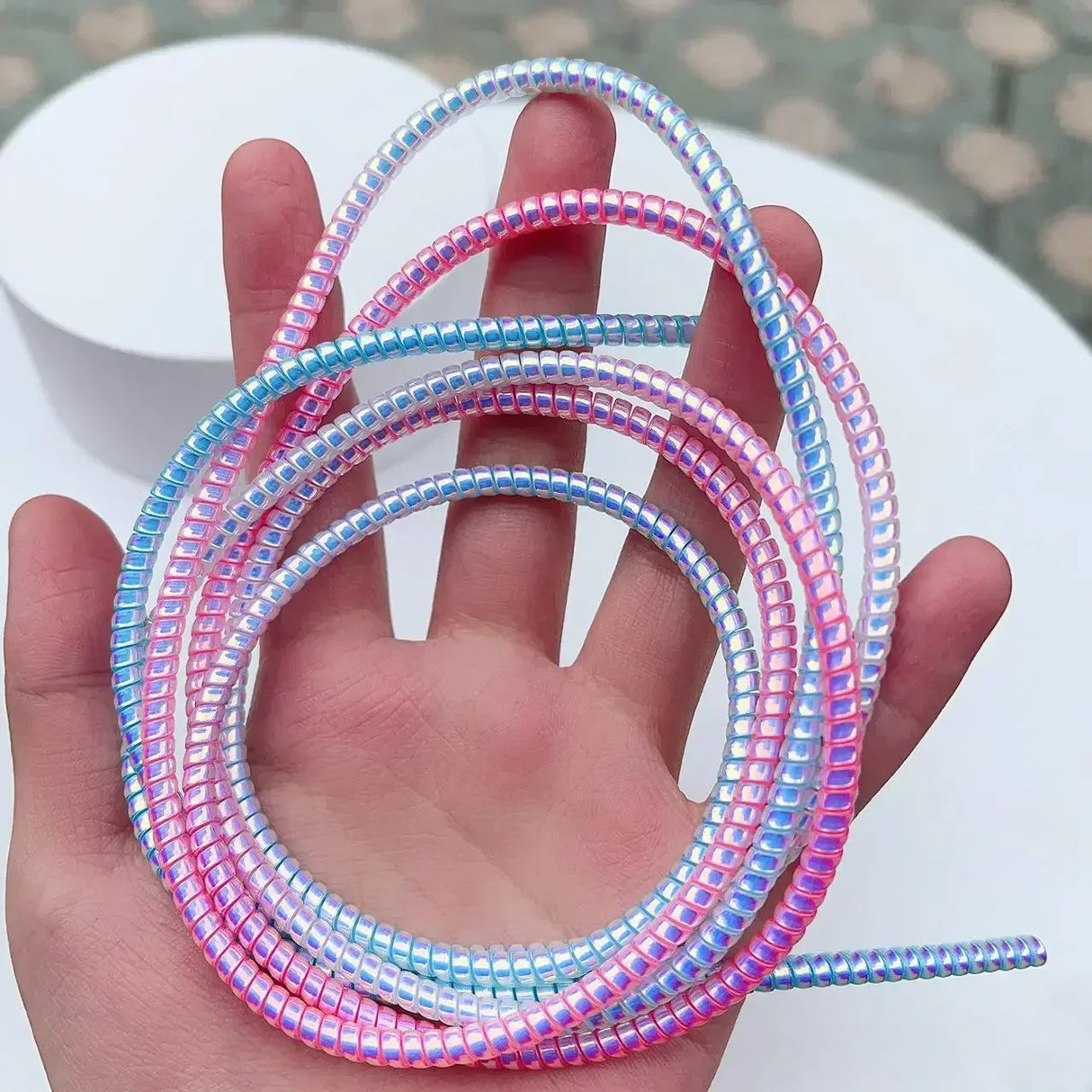 Carvallo Kabelskydd Spiral | Färgglad kabelskydd | För laddkablar & hörlurar | Skydd mot kabelbrott & knutar Carvallo