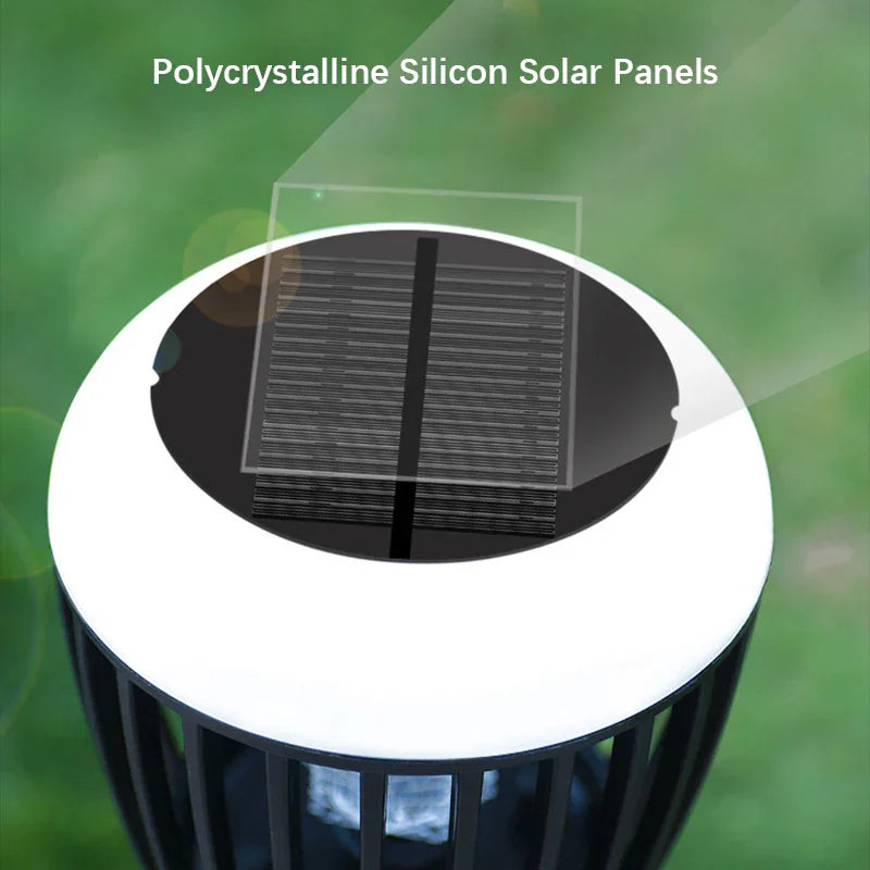 Carvallo Solar Insektslampa | Intelligent ljusstyrning | Myggavvisande med UV-ljus & högspänningsnät | För trädgård & camping Carvallo
