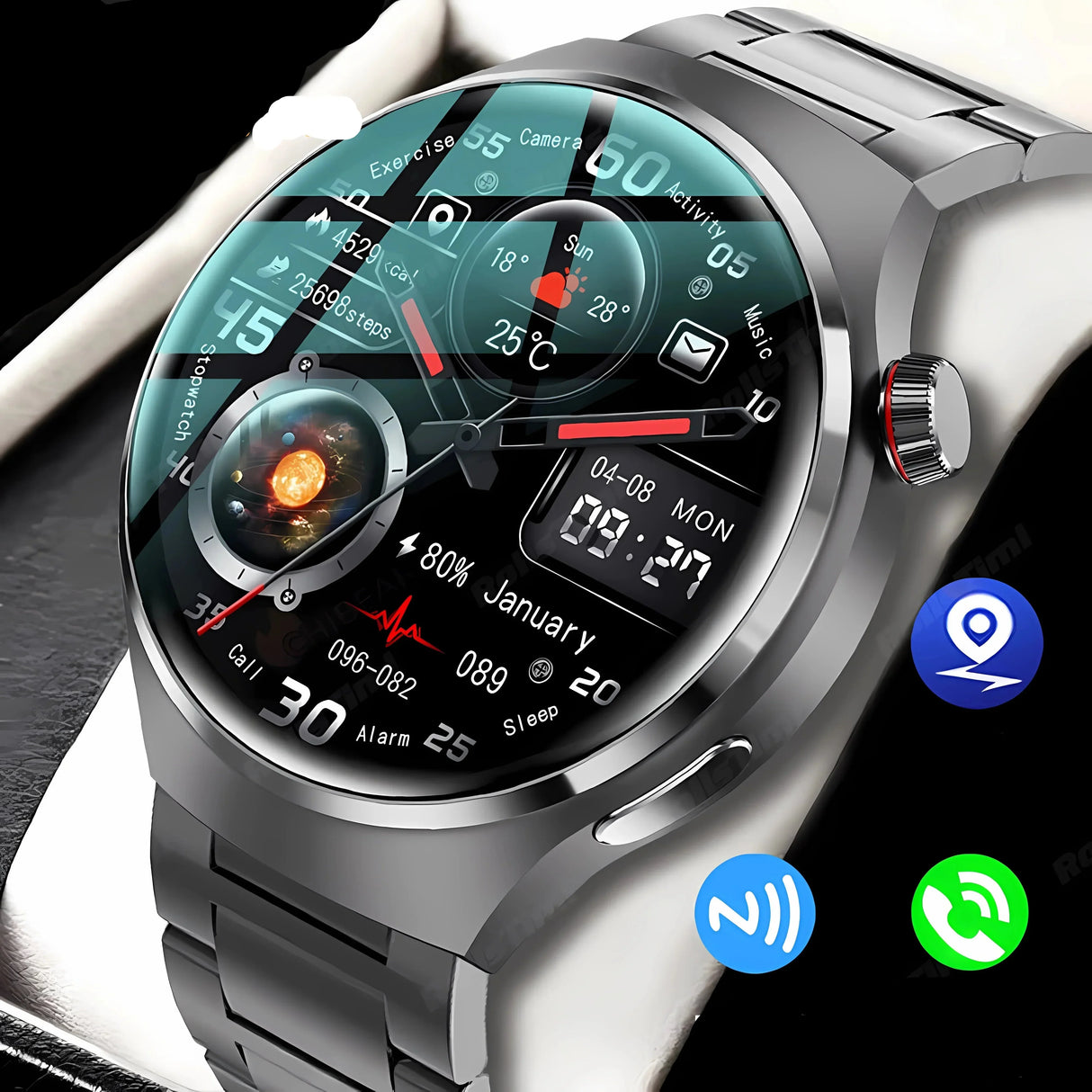 Luxora Pro 2025 Smartwatch – Avancerad Hälsa & Fitness Tracker Carvallo