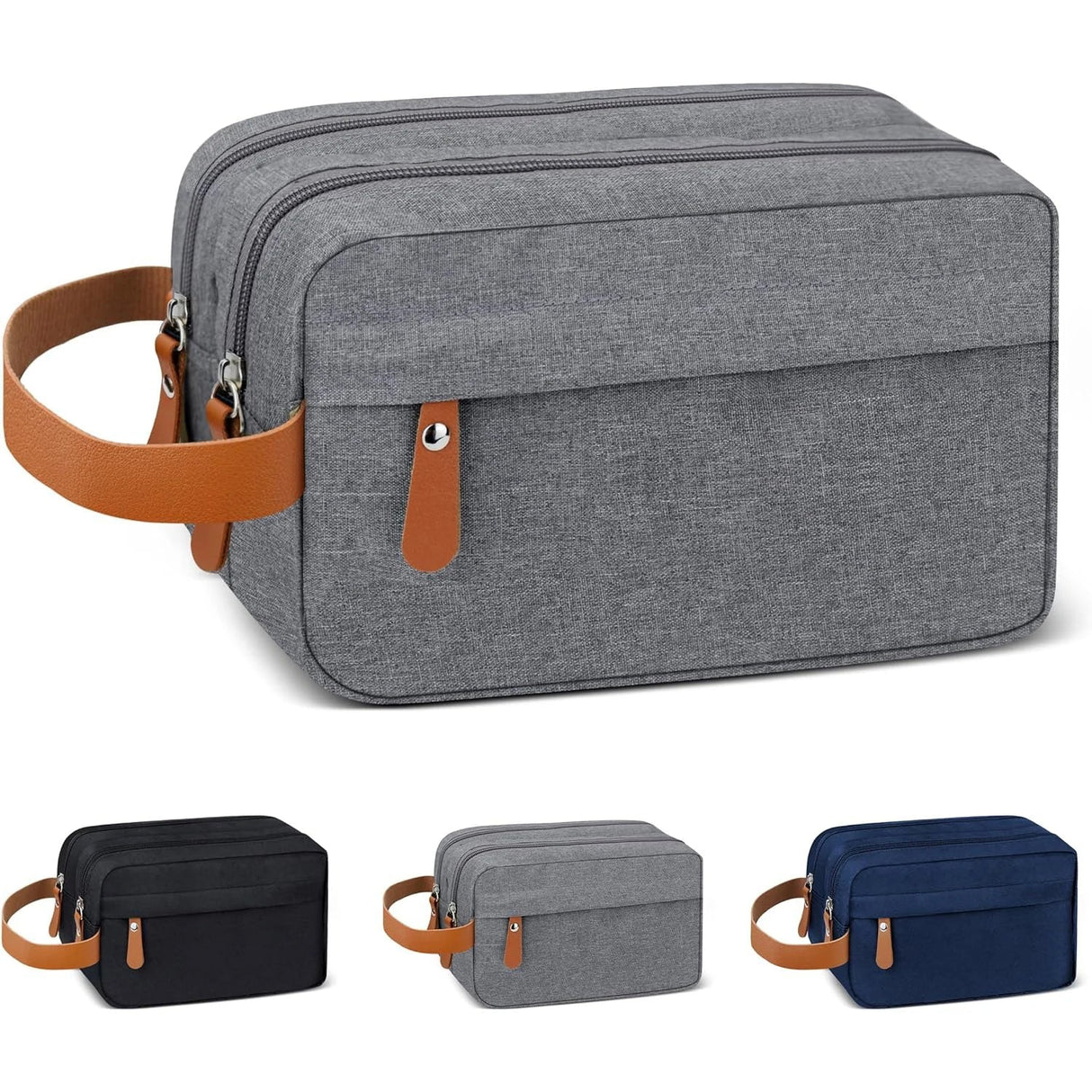 Carvallo kulturväska för upphängning för herrar | Vattenavvisande & Rymlig | Canvas-resväska med många fack Carvallo