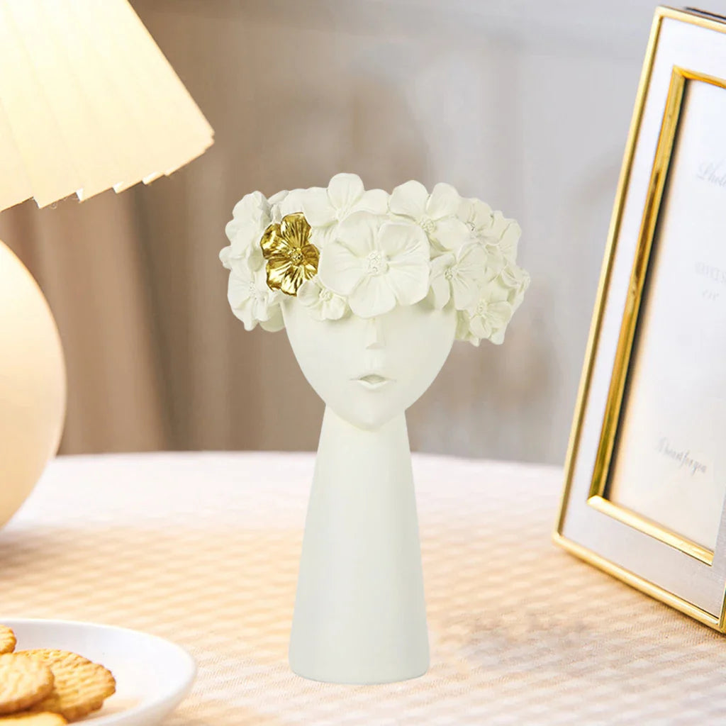 NordicMuse - Elegant tjejhuvudvase för blommor och stilren inredning Carvallo