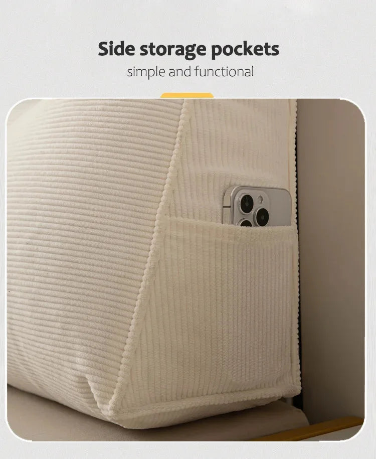 Royelux Vattentät Wedge Kudde - Ergonomiskt Stöd för Inomhus- och Utomhusbruk Carvallo