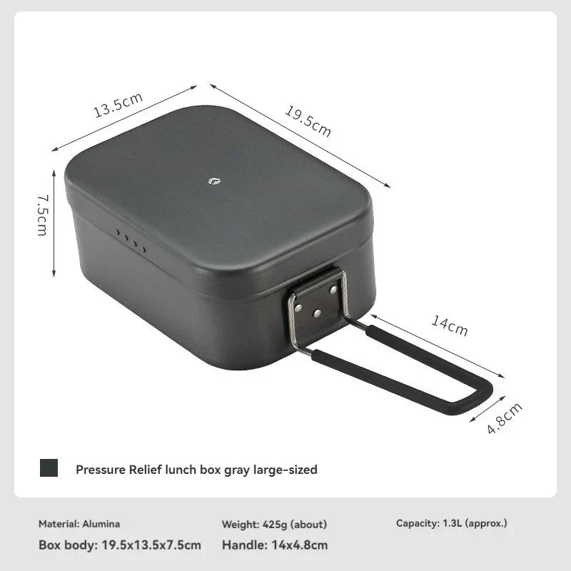 Carvallo Lunchbox med tryckutjämning | Ultralätt & Robust | I aluminium | 0,65L / 1,3L Carvallo