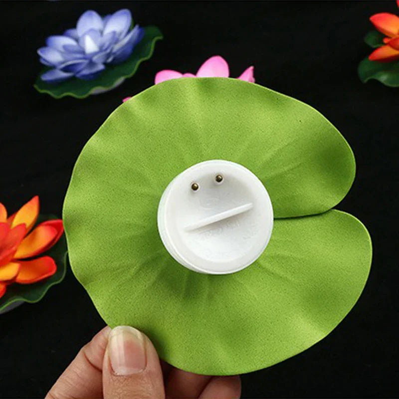 Carvallo Lotuslampa LUMILYA | LED Vattensensor | Varmvitt ljus | För damm, trädgård & fester Carvallo