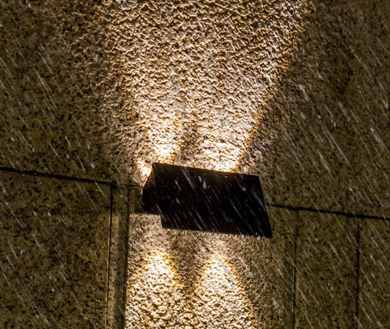 Carvallo-Vägglampa LumoGuard | Med rörelsesensor | Väderbeständig IP65 | LED Varm-/Kallvit | För utomhusområden Carvallo