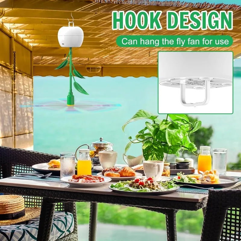 Carvallo Fluganpassningsbordfläkt | USB & Batteridrift | 3 Designer att välja mellan | För picknick, BBQ & utomhus Carvallo