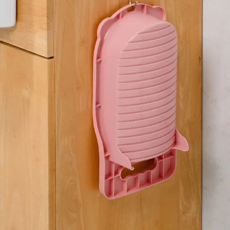 Carvallo CleanBoard Mini Tvättbräda för underkläder & strumpor | Rutsksäker & extra stabil | Kompakt för bad & resor Carvallo