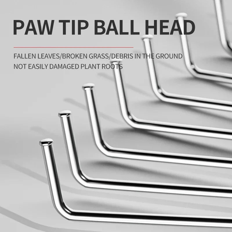 Carvallo MiniRake Teleskophandkrattor i rostfritt stål | Justerbar & Kompakt | Idealisk för blomlådor & rabatter Carvallo