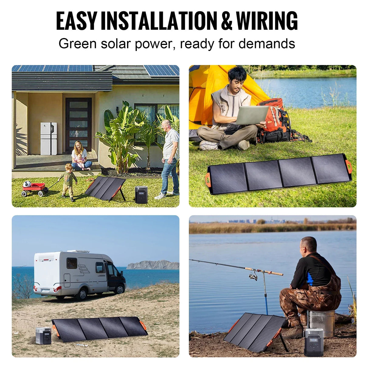 Carvallo Solarpanel VoltoraFlex | 200 W | Monokristallin & ETFE-beläggning | IP67 Vattentät & Bärbar Carvallo