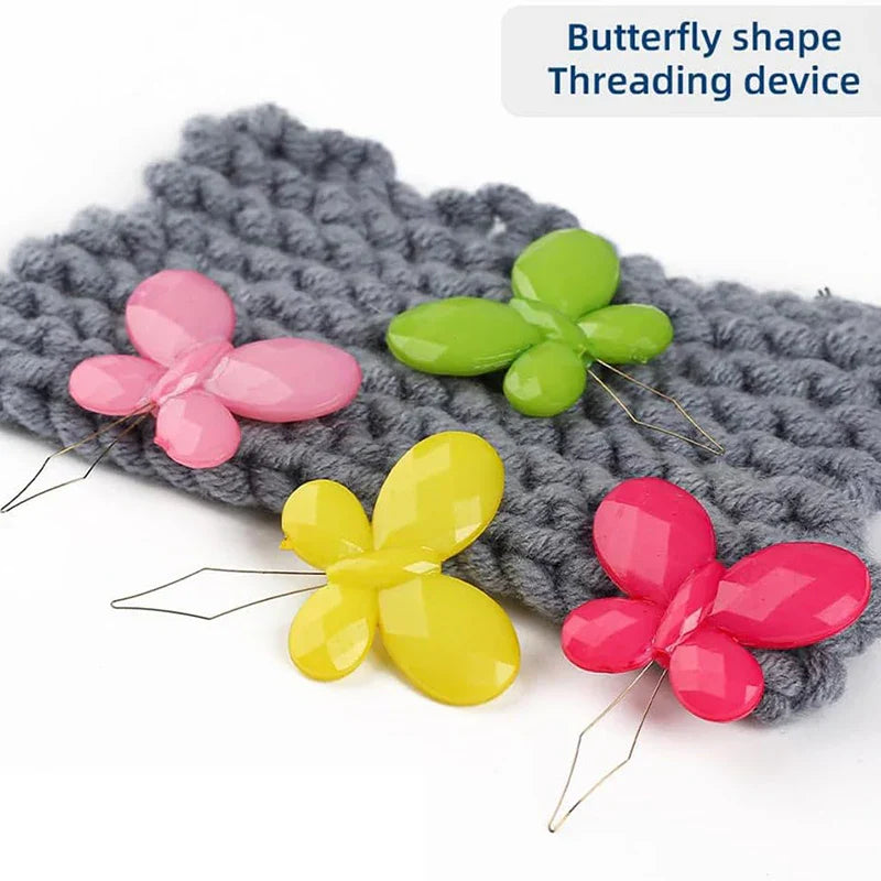 Carvallo Nadelträdare Set Mångfärgad | Trädhjälp för seniorer & nybörjare | Blomform | 10–50 stycken Slumptal Carvallo