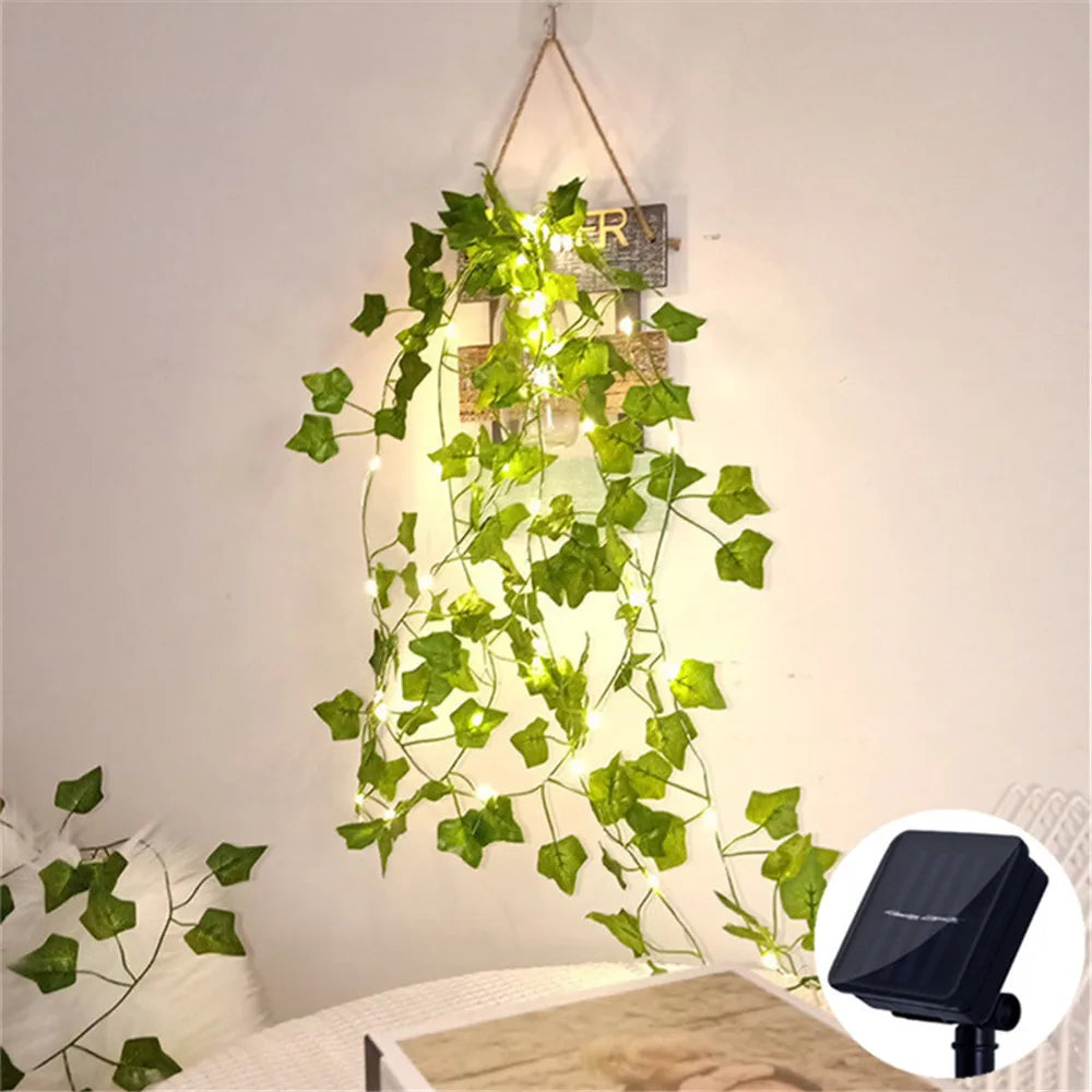 Carvallo-Lichterkedja SoliBlossom | Solrosdekoration med blad | Varmvit | 8 lägen | För trädgård, staket & bröllop Carvallo