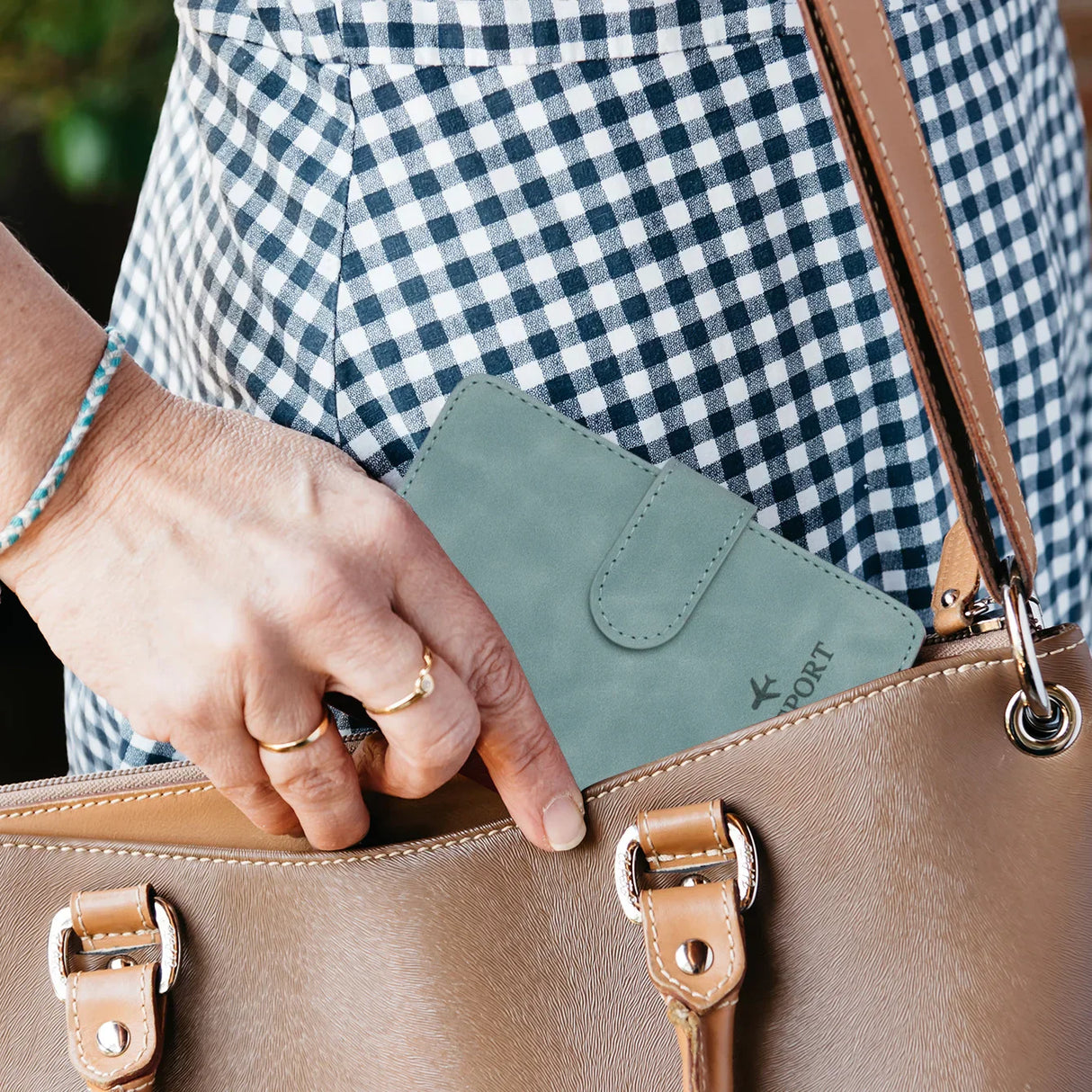 Carvallo Travello | RFID-skydd | Äkta läderlook | För damer & herrar Carvallo