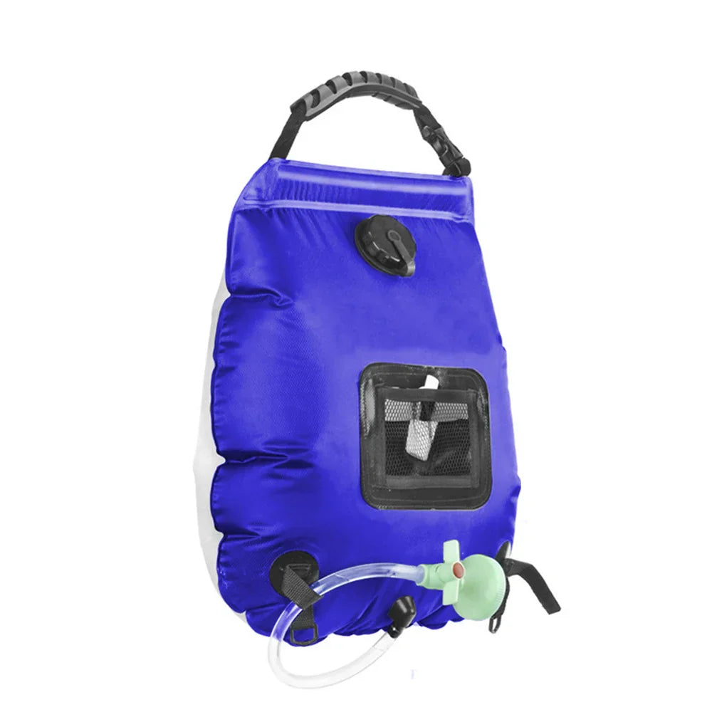 Carvallo SunFlow | 20L volym | Bärbar & Självuppvärmande | Med duschhuvud & slang Carvallo