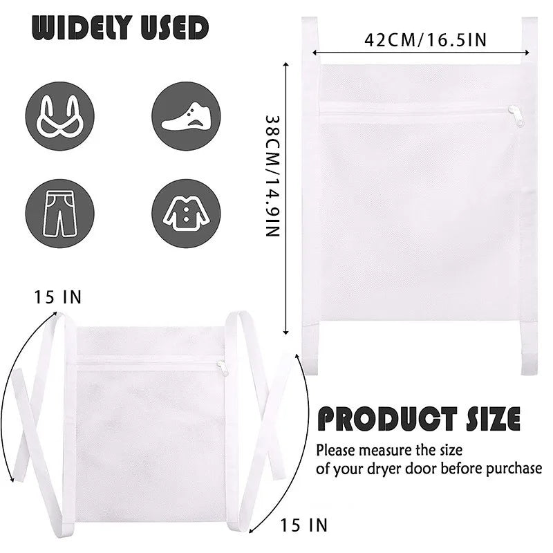 Carvallo Skoschampo påse | Skonsam tvätt i nät | För sneakers & sportskor | Vit polyester med kardborreband Carvallo