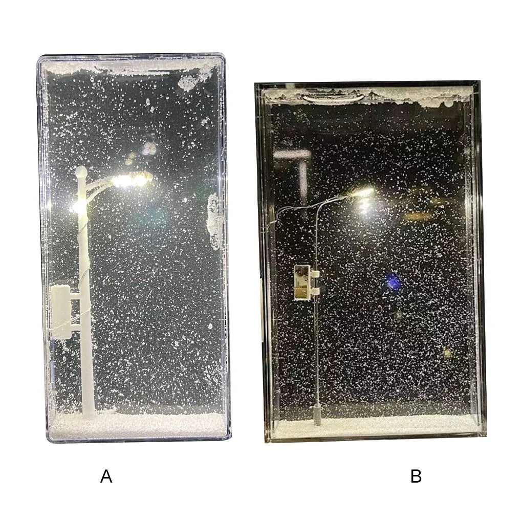 RoyaleGlow Snöig Nattlampa – Mysig Vinter Wonderland Skrivbordslampa Carvallo