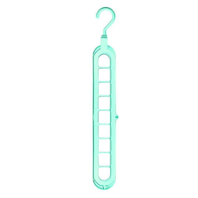 Platsbesparande 9-håls hängare-Home-bellasverige-Grön-Hemnix