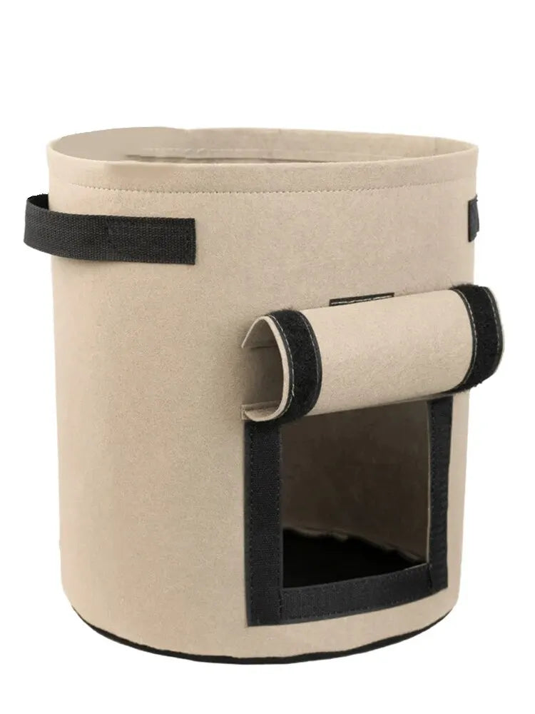 Carvallo RootView Garden | Filtt planteringsväska med fönster | 5/7 gallon | För potatis, grönsaker & örter | Andningsbar & Återanvändbar Carvallo