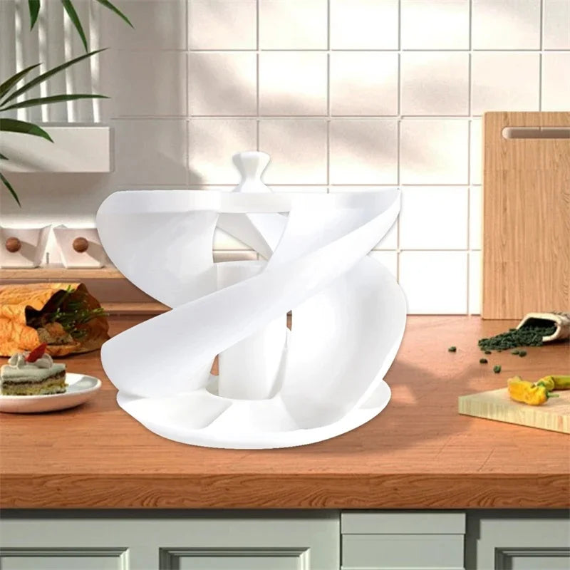 Carvallo RollEgg | Automatisk 3D-rullmekanism | Platsbesparande organizer | För upp till 18 ägg Carvallo