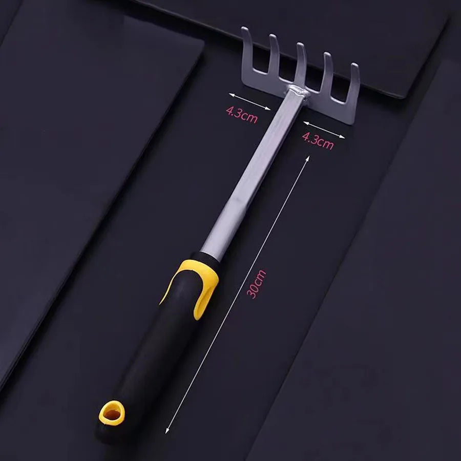 Carvallo Trädgårdsverktygset 4-delat | Rostfritt stål | Hacka & Spade | För grävning, plantering & rensning Carvallo