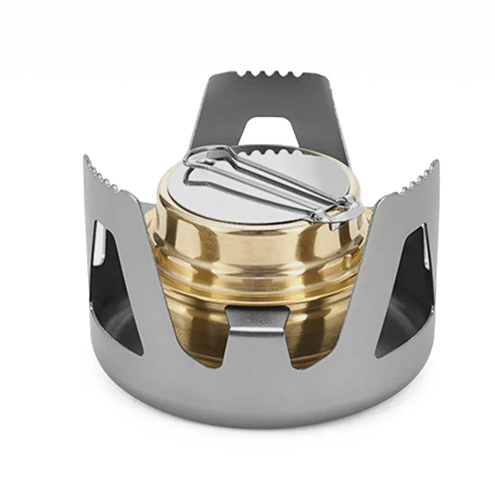 Carvallo Utomhus Spirituskök | Justerbar Flamma | 360° Rundbränning | Kompakt & Stabil Carvallo