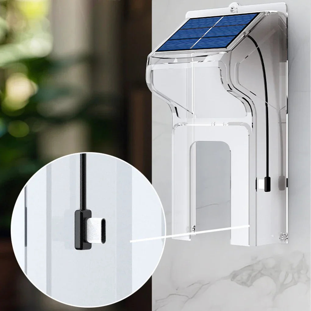 Carvallo DoorCam Trådlös HD-video dörrklocka med solenergi och WLAN | IP65 Vattentät Carvallo