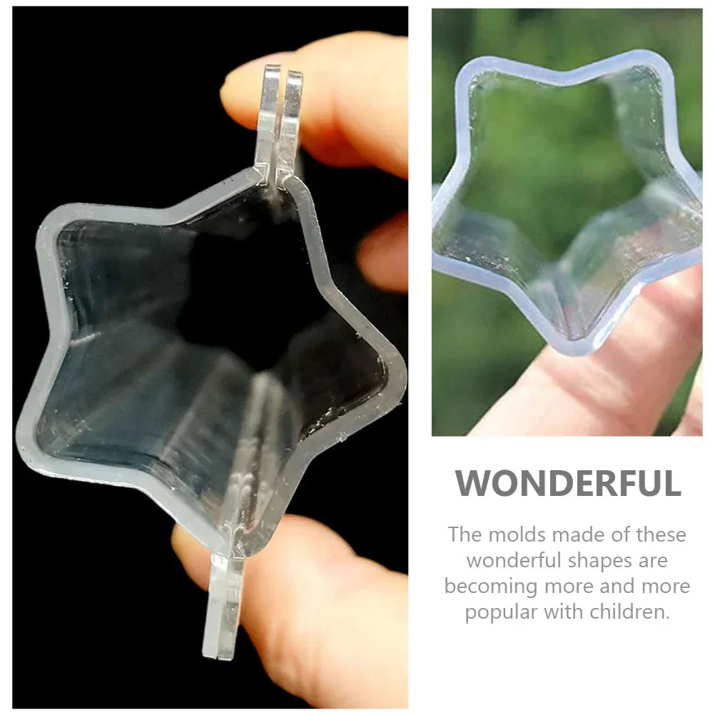 Carvallo Frukt- & Grönsaksform Set | Hjärta & Stjärna | Återanvändbara tillväxtformer i plast | 20 × 6,5 × 4 cm Carvallo