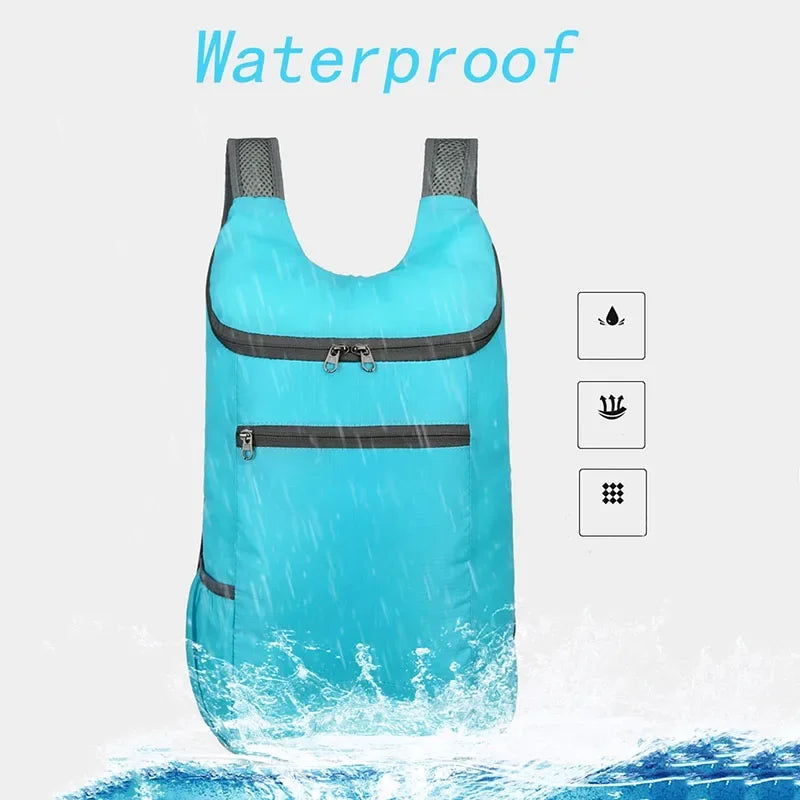 Carvallo LitePack | Fällbar utomhusryggsäck 20L | Vattentålig & ultralätt | För resor, vandring & fritid | Unisex Carvallo