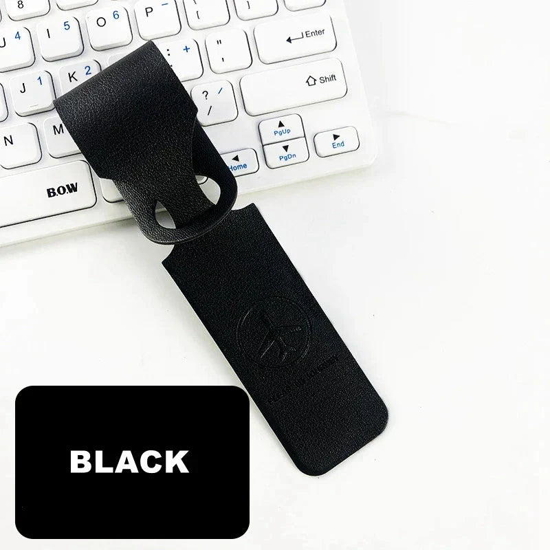 Carvallo Koffertagg i konstläder | Adressetikett för resebagage | Bagagetagg för väskor och väskor | 9 färger Carvallo