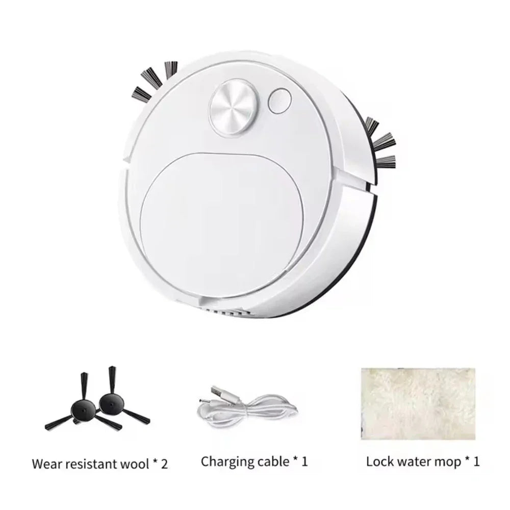 Carvallo ProMotion Smart Saugrobot 3-i-1 | 4000Pa effekt | Moppa, suga & feja | För mattor, kakel & djurhår Carvallo