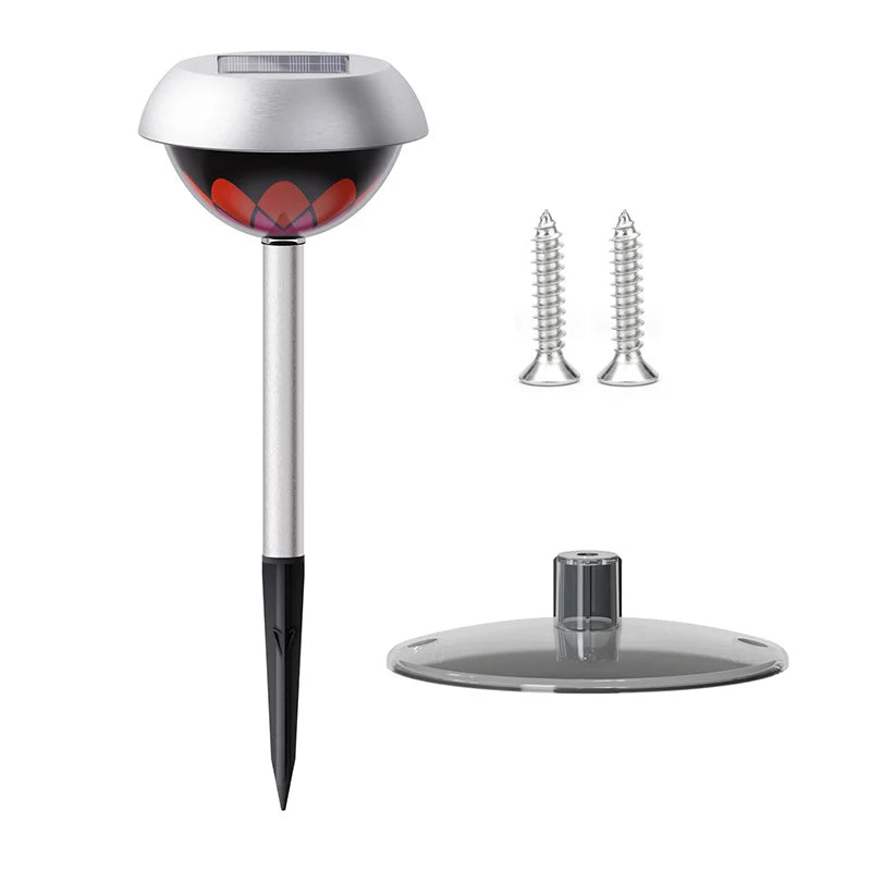 Carvallo Trädgårdsbelysning Sol | LED med intelligent ljusstyrning | Två installationsmetoder | Vitt ljus 6500K | 600 mAh batteri Carvallo